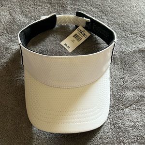 White Golf Hat With Black Detailing
